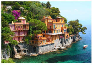 Picture of waterfront villas. 